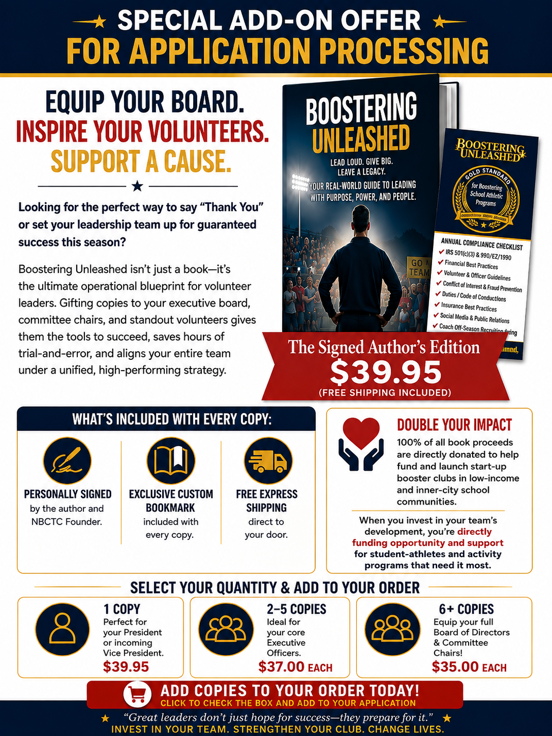 Boostering Unleashed promotional flyer