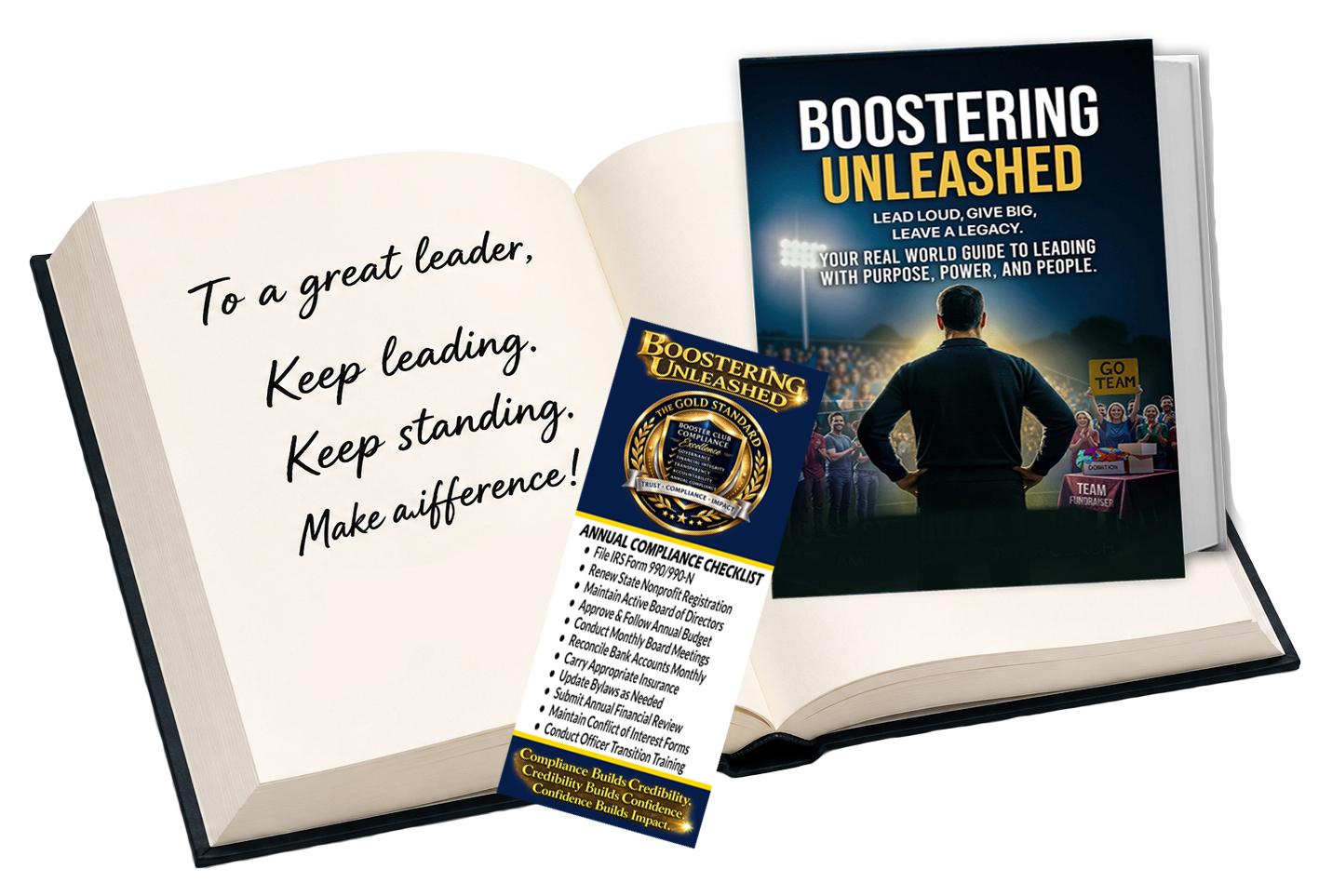 Open signed Boostering Unleashed book