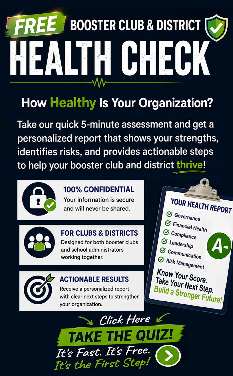 Free five-minute Booster Club and District Health Check