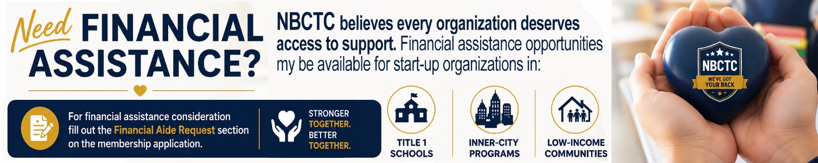 Need financial assistance with NBCTC membership